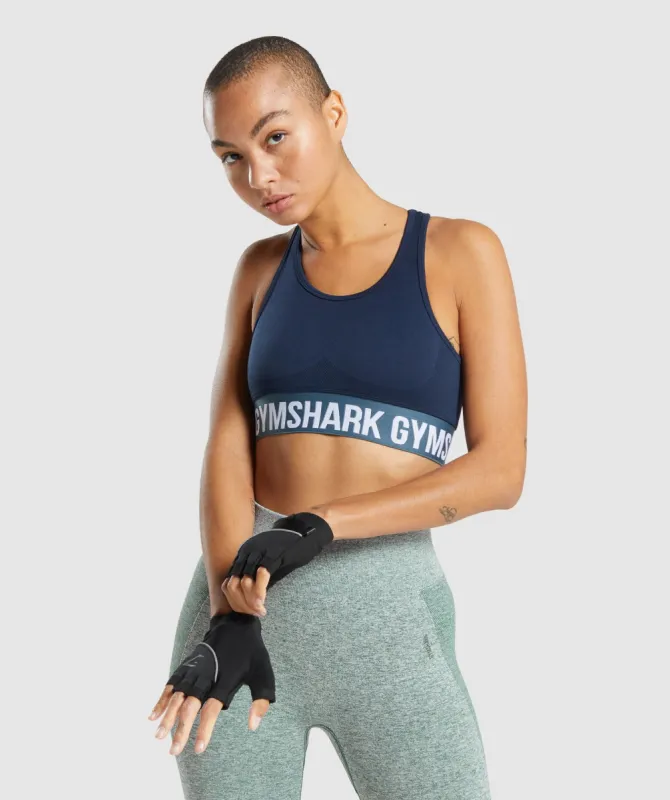 Gymshark Flex Sports Bra - Navy sold by Gymshark