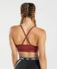 Gymshark Ruched Sports Bra - Rosewood Red sold by Gymshark