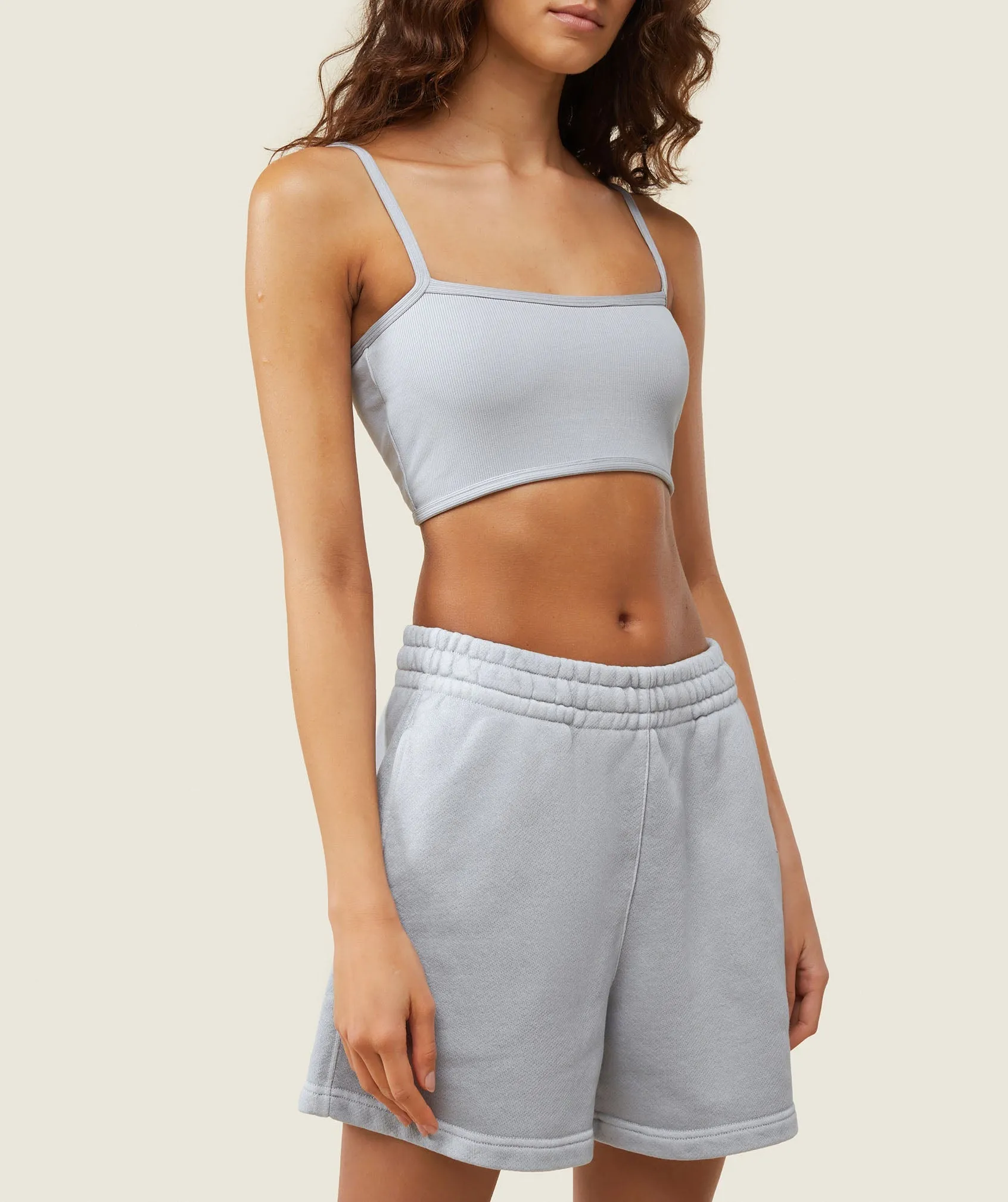 Gymshark everywear Ribbed Bandeau Bra - Ice Grey sold by Gymshark product image thumbnail 3