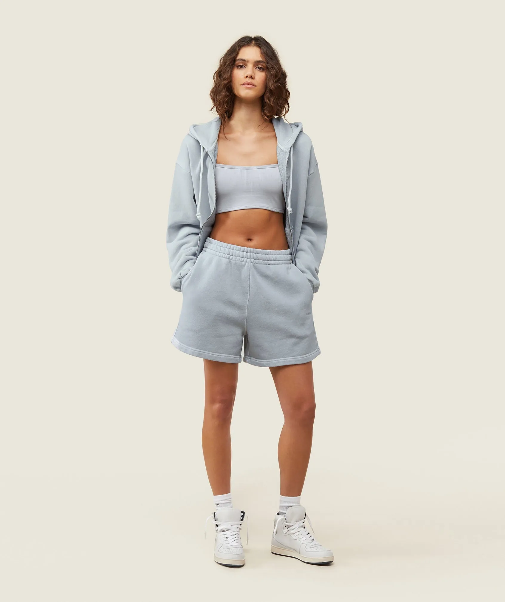 Gymshark everywear Ribbed Bandeau Bra - Ice Grey sold by Gymshark product image thumbnail 2