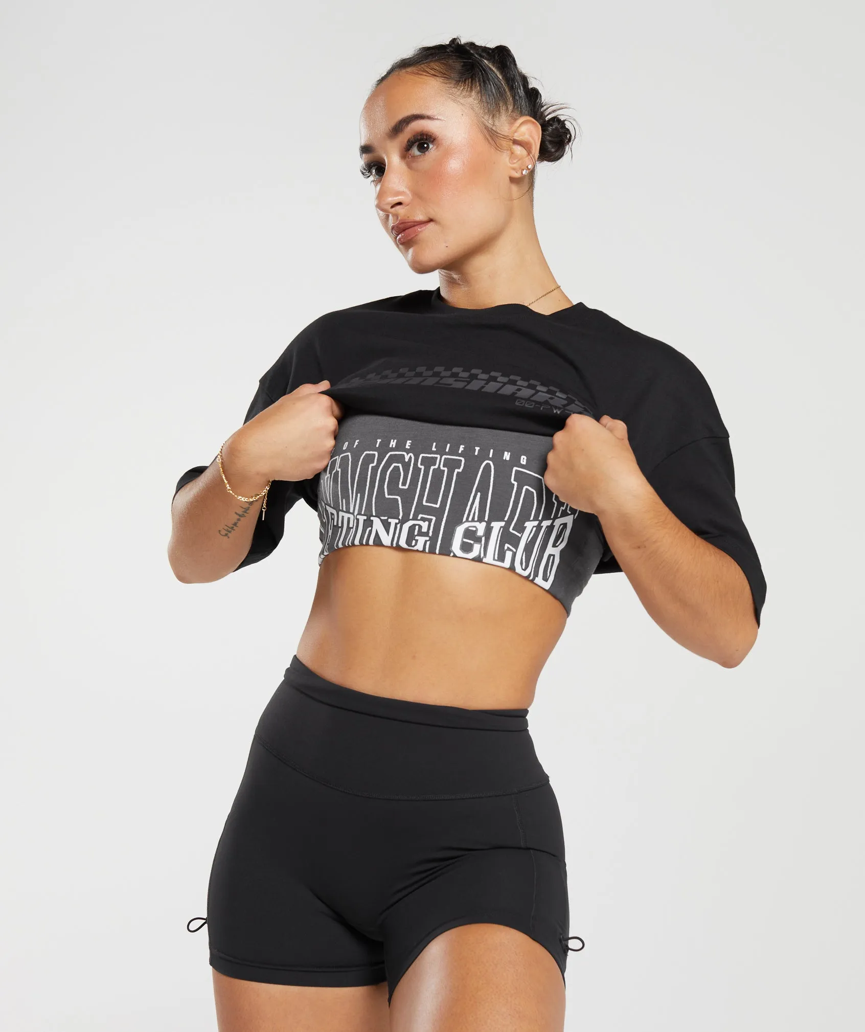 Gymshark Motorcross Oversized T-Shirt - Black sold by Gymshark product image thumbnail 4