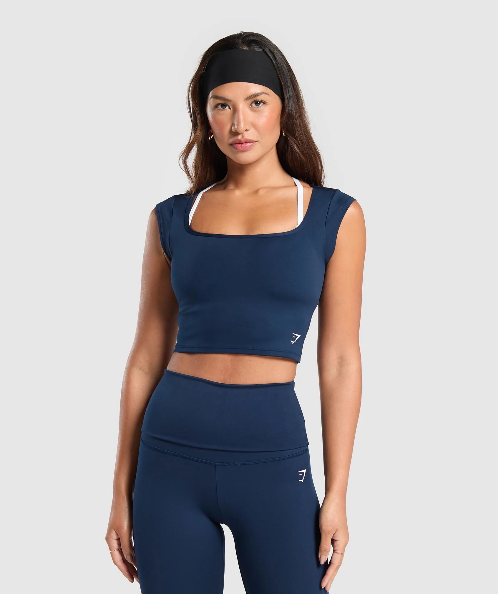 Gymshark Everyday Trend Crop Top - Navy sold by Gymshark