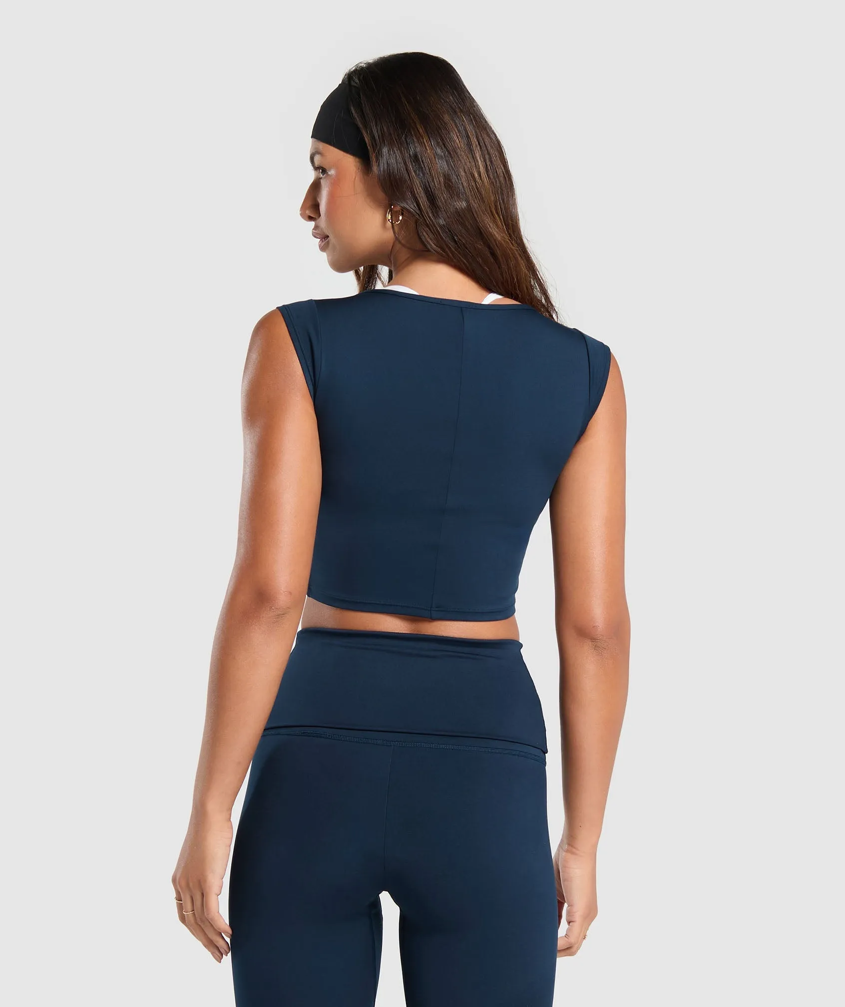 Gymshark Everyday Trend Crop Top - Navy sold by Gymshark product image thumbnail 2