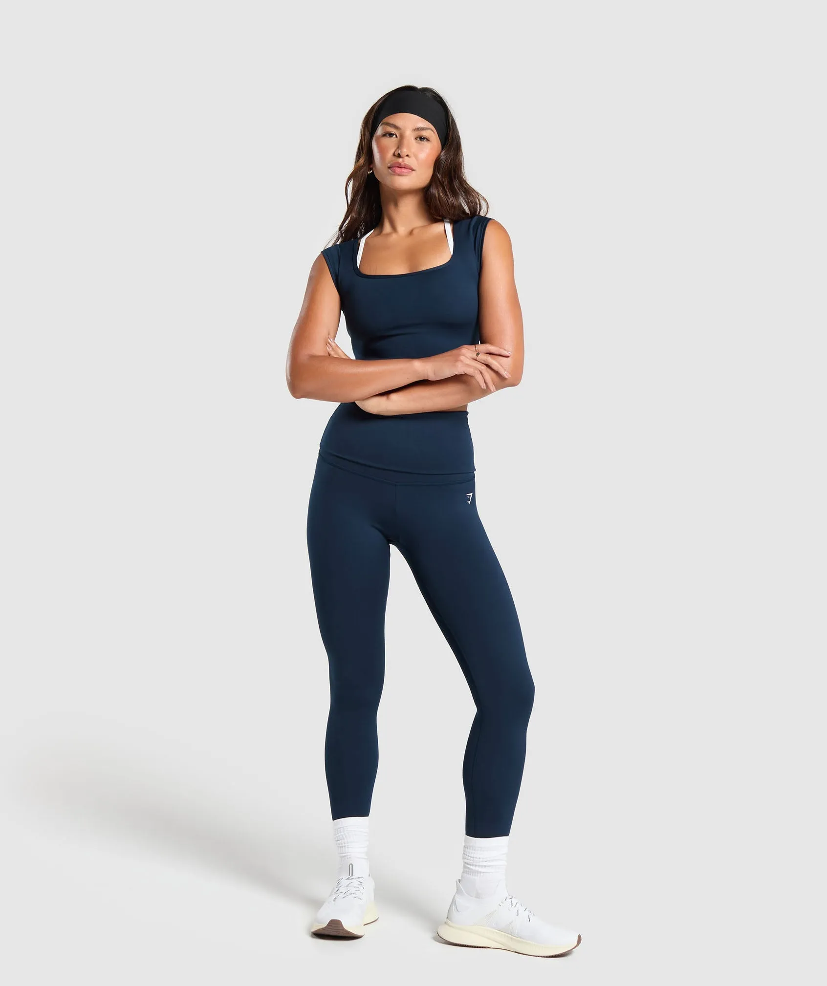 Gymshark Everyday Trend Crop Top - Navy sold by Gymshark product image thumbnail 4