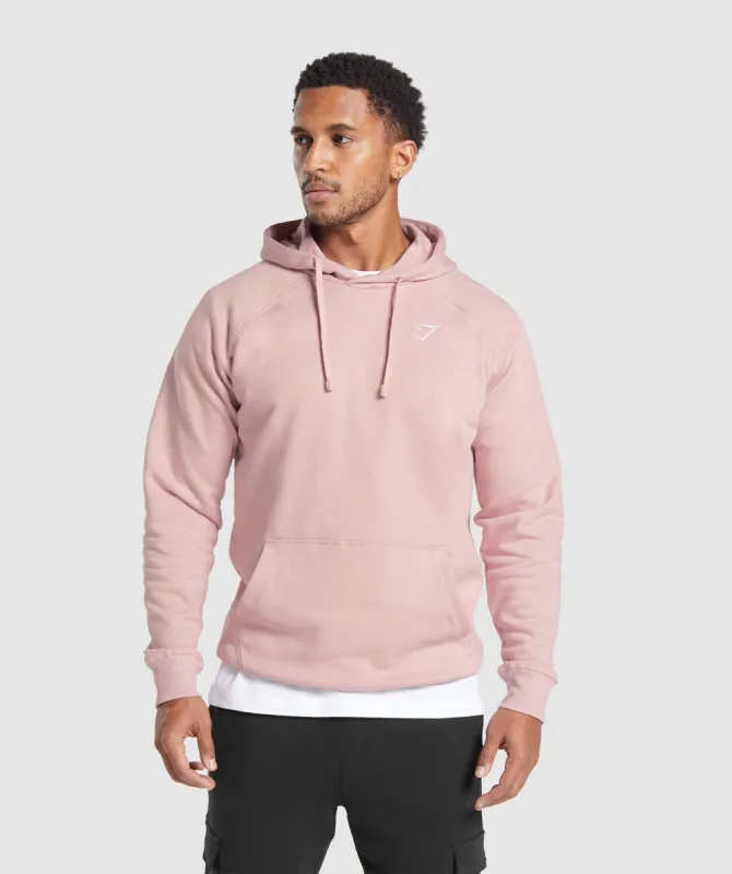 Gymshark Crest Hoodie - Light Pink sold by Gymshark