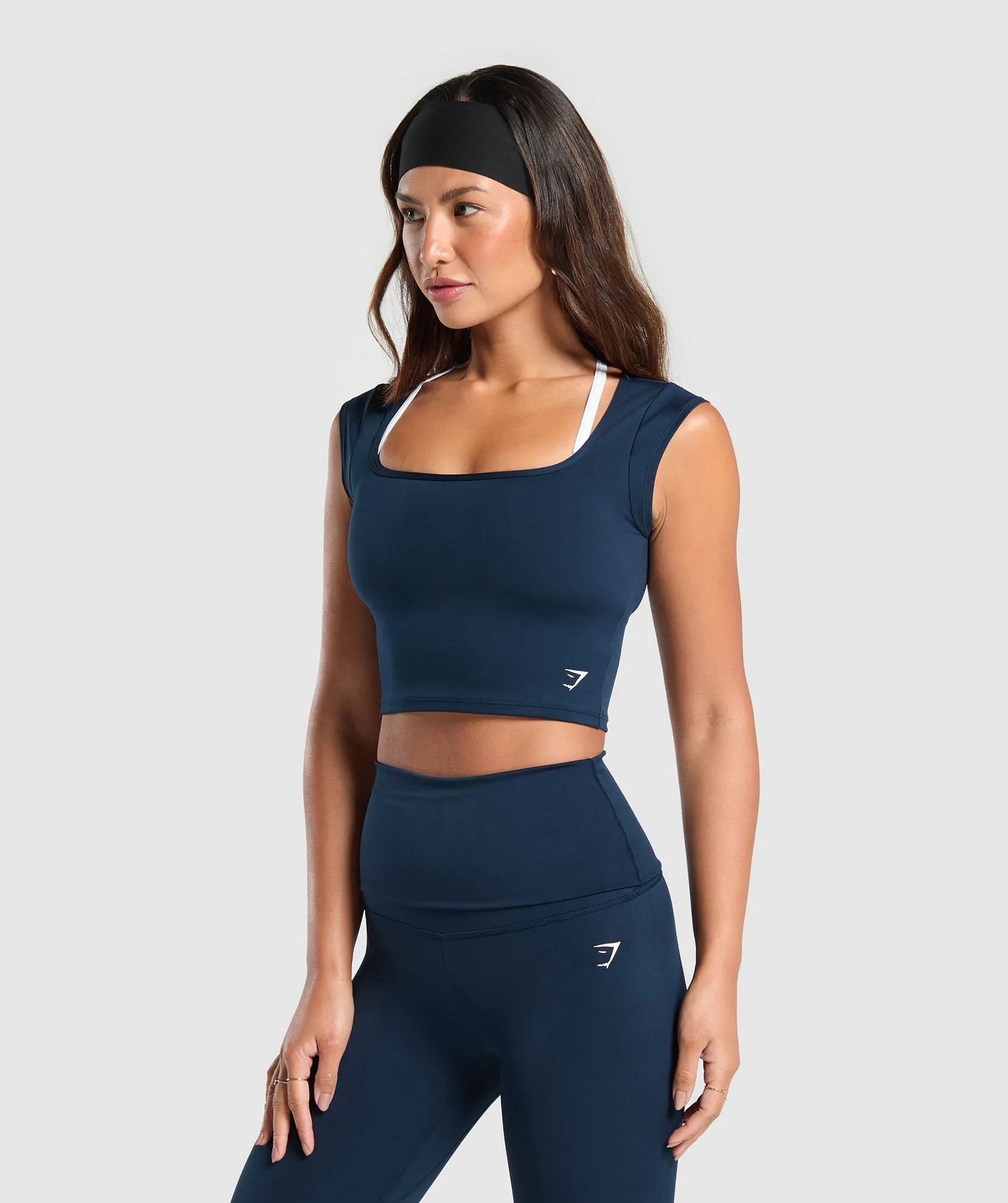 Gymshark Everyday Trend Crop Top - Navy sold by Gymshark product image thumbnail 3