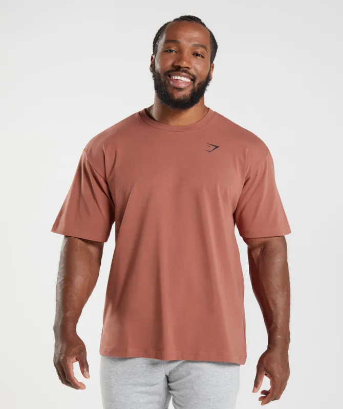 Gymshark Essential Oversized T-Shirt - Rose Brown sold by Gymshark