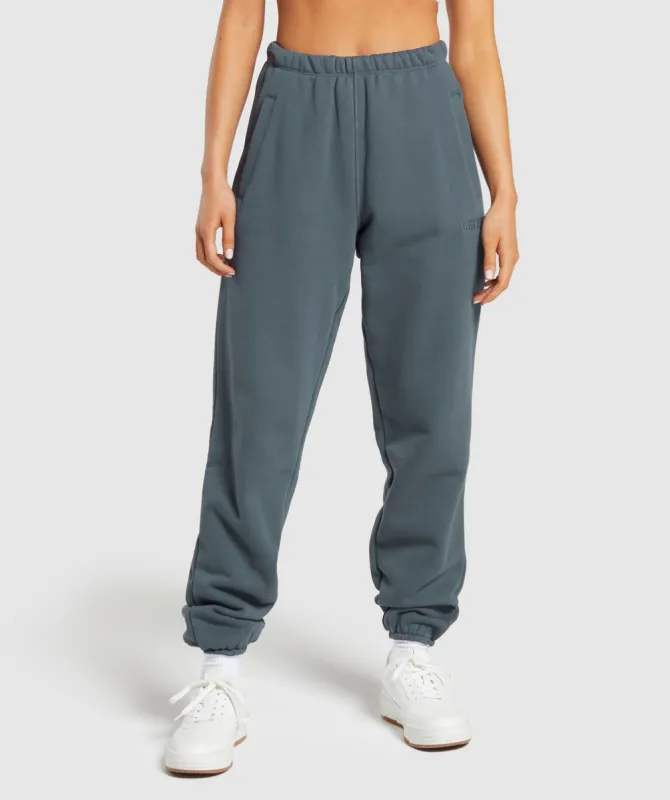 Gymshark Heavyweight Loopback Sweat Joggers - Titanium Blue sold by Gymshark