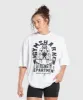 Gymshark Strength Department Graphic T-Shirt - White sold by Gymshark