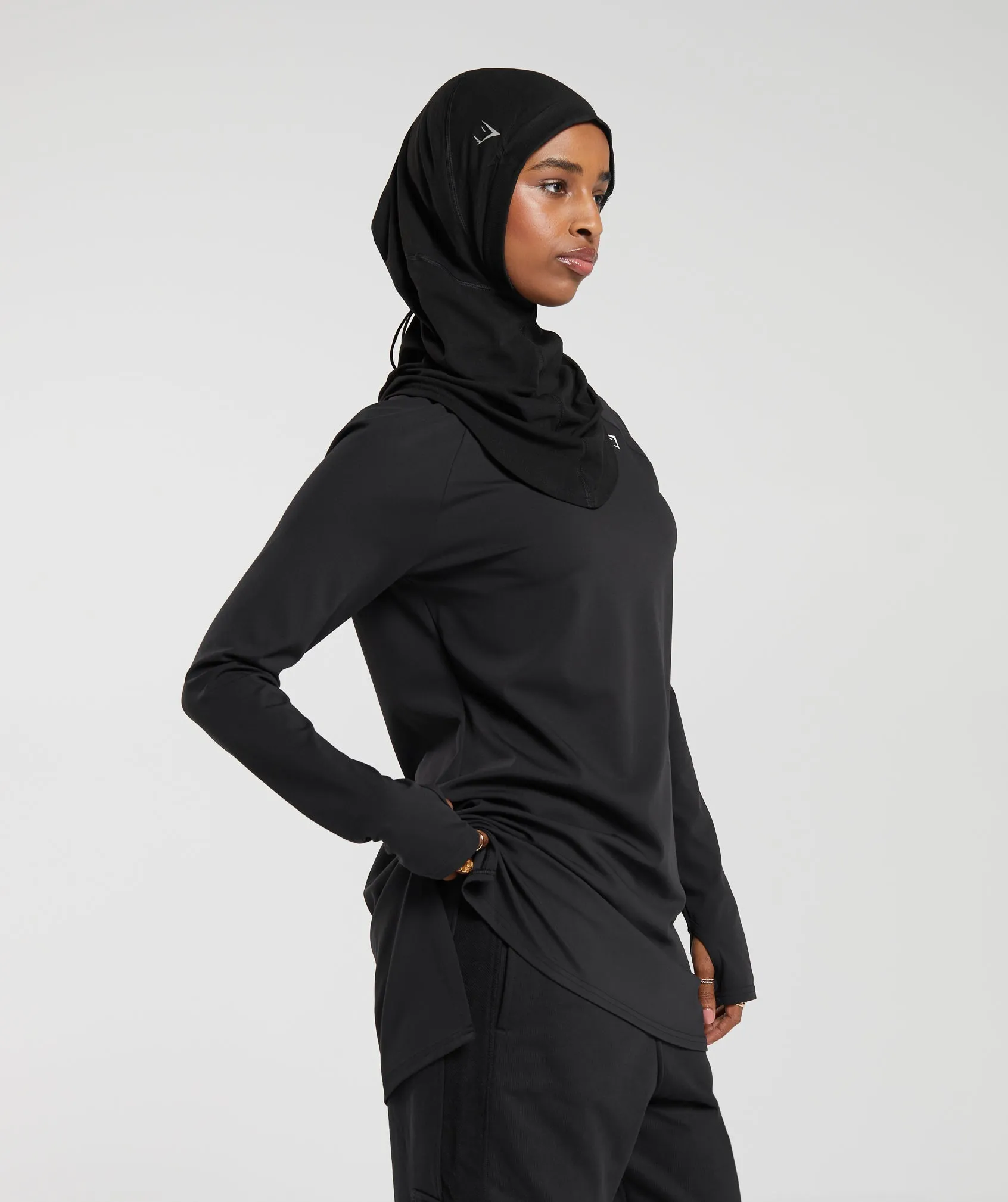 Gymshark Long Line Long Sleeve Top - Black sold by Gymshark product image thumbnail 3