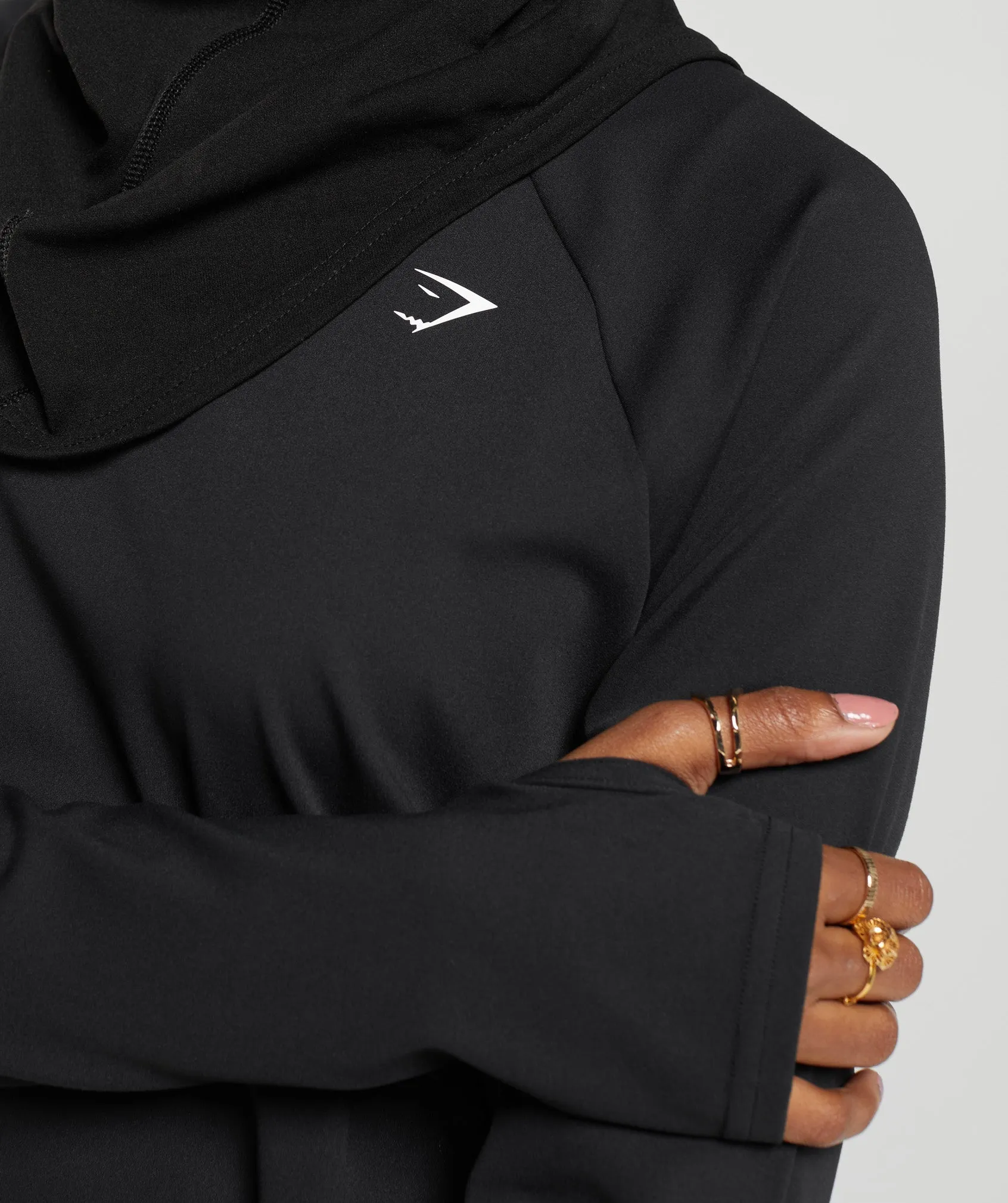 Gymshark Long Line Long Sleeve Top - Black sold by Gymshark product image thumbnail 4