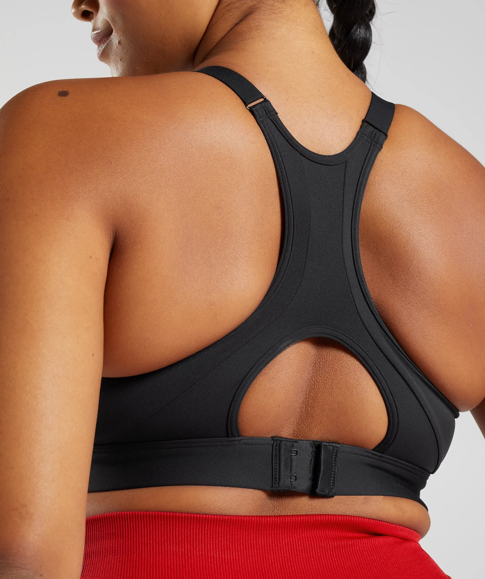 Gymshark High Neck High Support Sports Bra, B/C-E/F - Black sold by Gymshark product image thumbnail 4