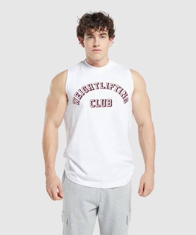 Gymshark Weightlifting Club Tank - White sold by Gymshark