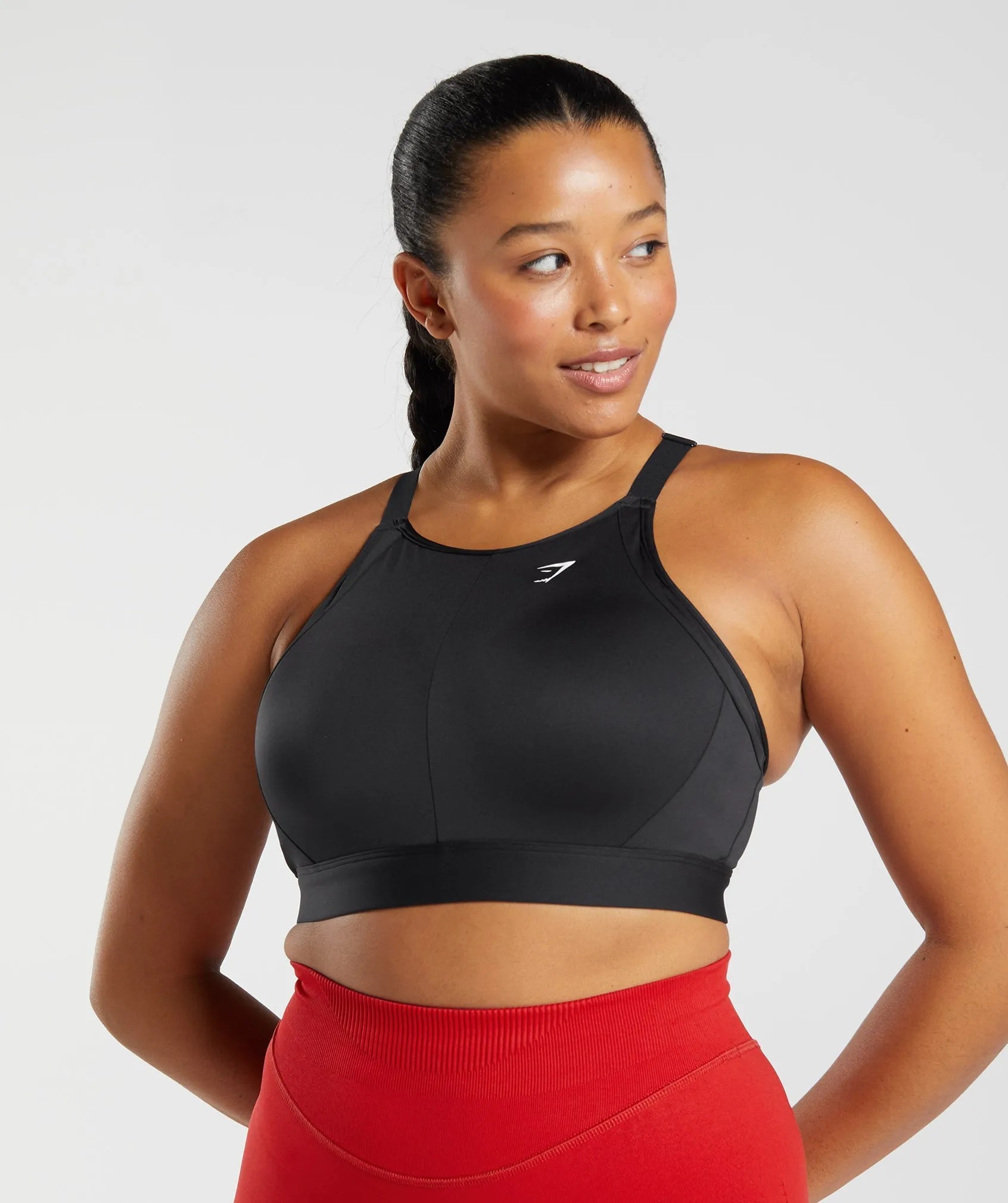 Gymshark High Neck High Support Sports Bra, B/C-E/F - Black sold by Gymshark