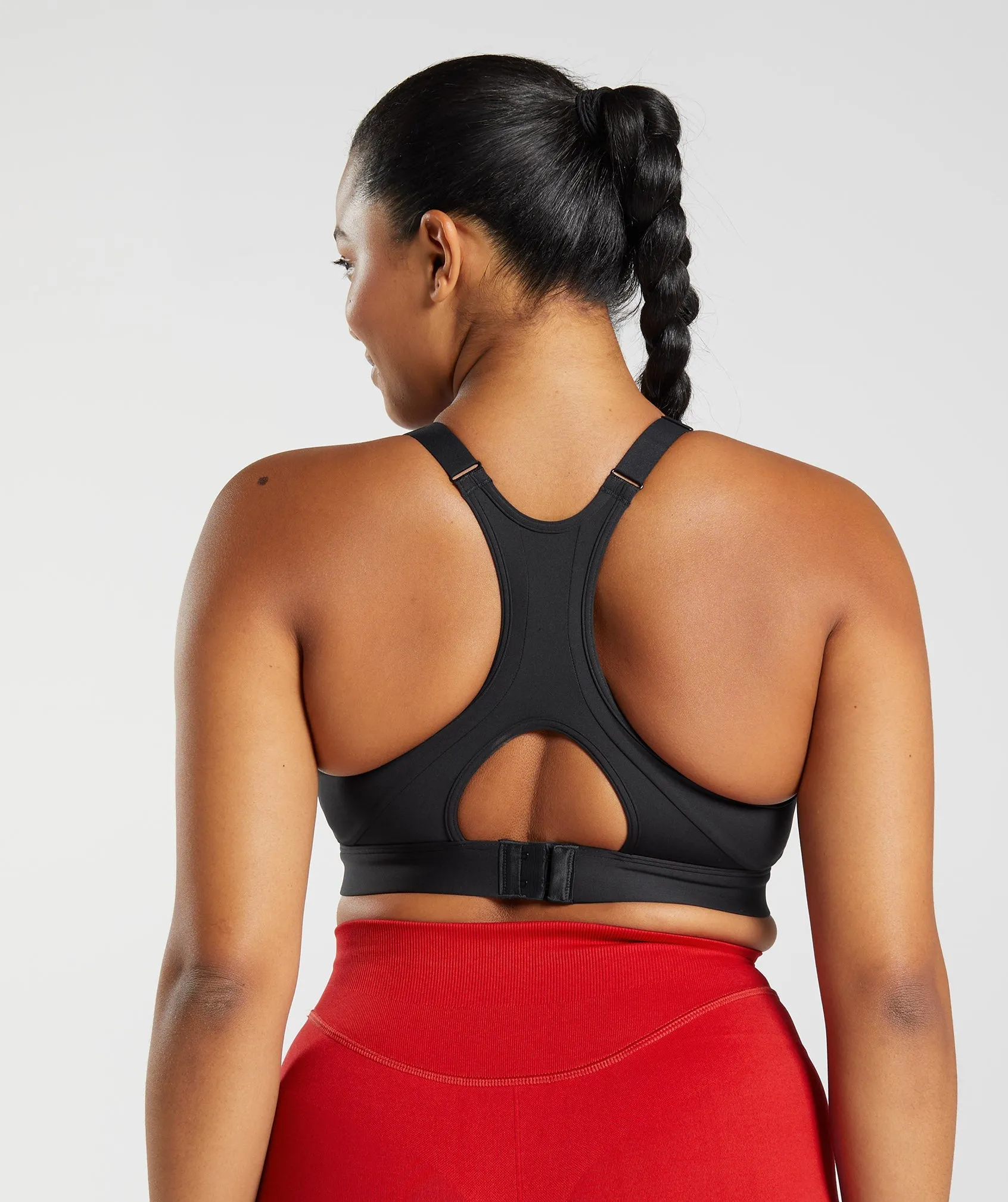 Gymshark High Neck High Support Sports Bra, B/C-E/F - Black sold by Gymshark product image thumbnail 2