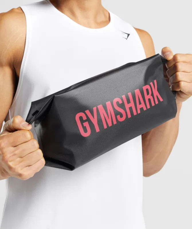 Gymshark X-Series Toiletry Bag - Black/Pink sold by Gymshark