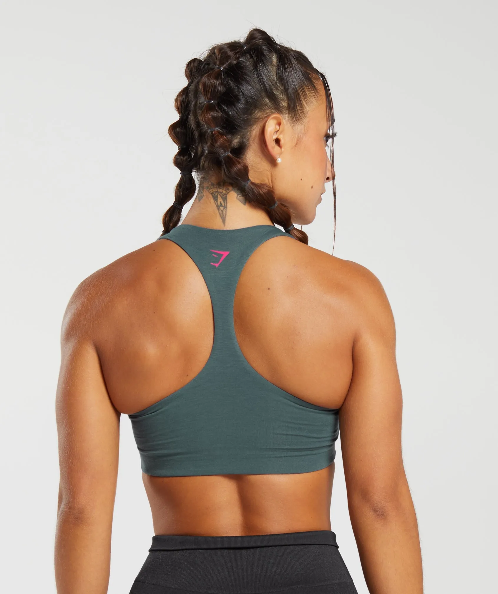Gymshark Lifting Graphic Bralette - Smokey Teal sold by Gymshark product image thumbnail 2