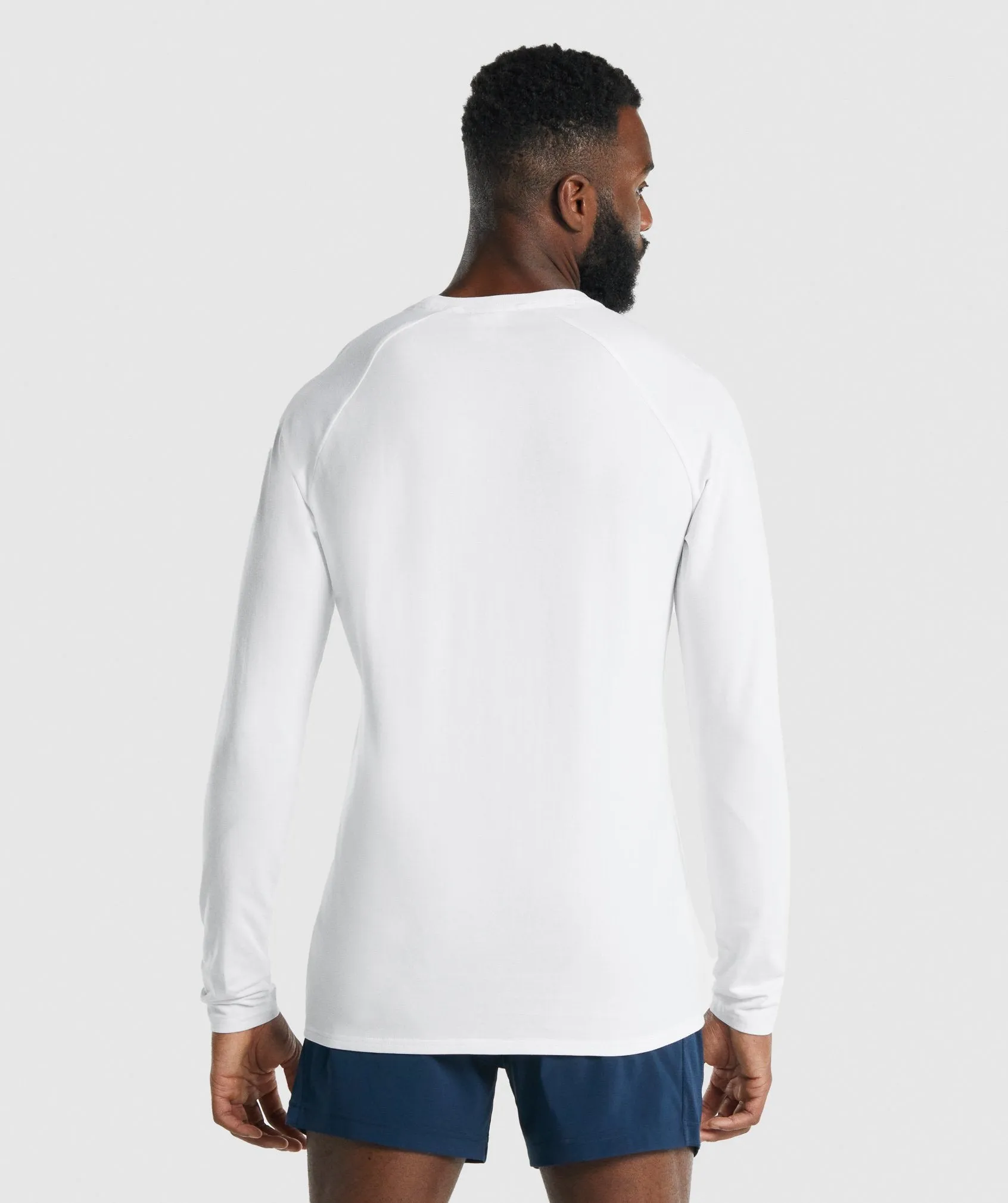 Gymshark Apollo Long Sleeve T-Shirt - White sold by Gymshark product image thumbnail 2