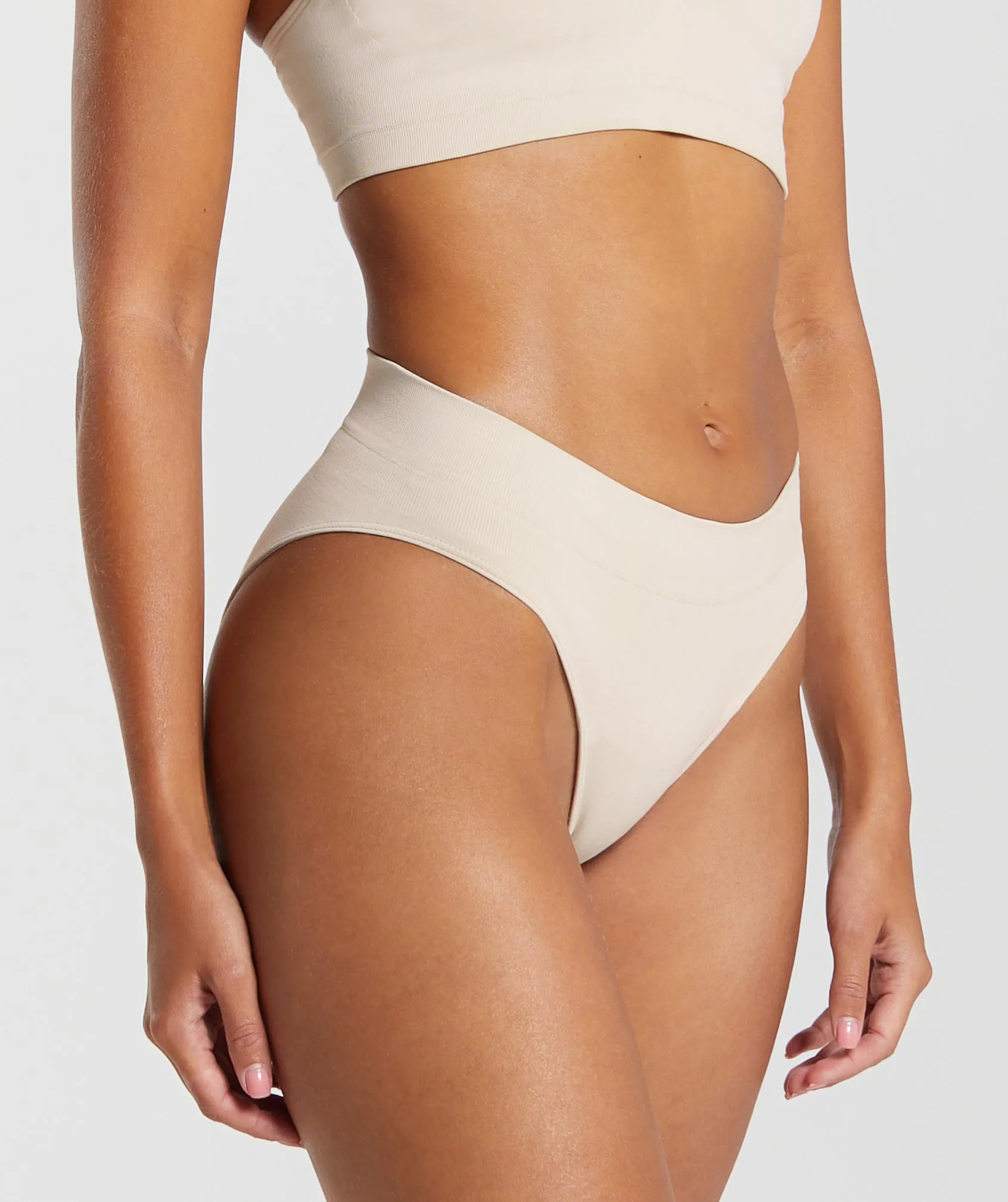 Gymshark Seamless Brief - Pebble Grey sold by Gymshark product image thumbnail 3