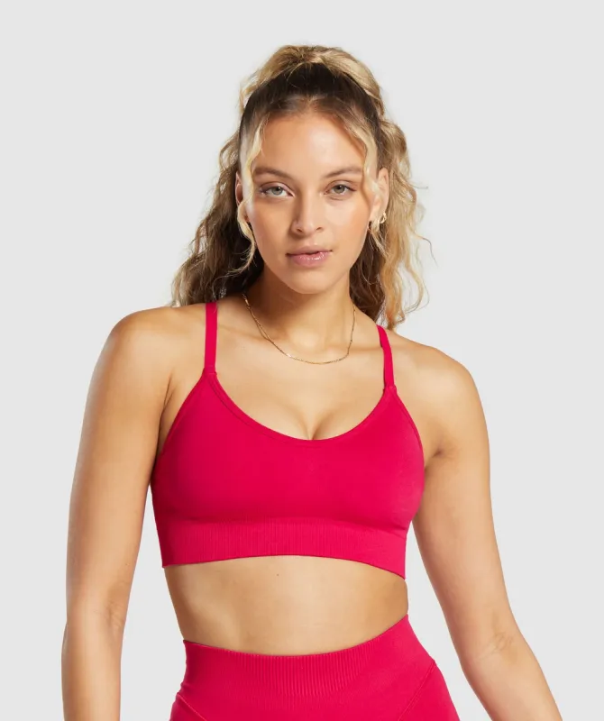 Gymshark Sweat Seamless Sports Bra 2.0 - Punk Pink made by Gymshark