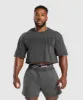 Gymshark Heritage Washed Crop T-Shirt - Onyx Grey sold by Gymshark