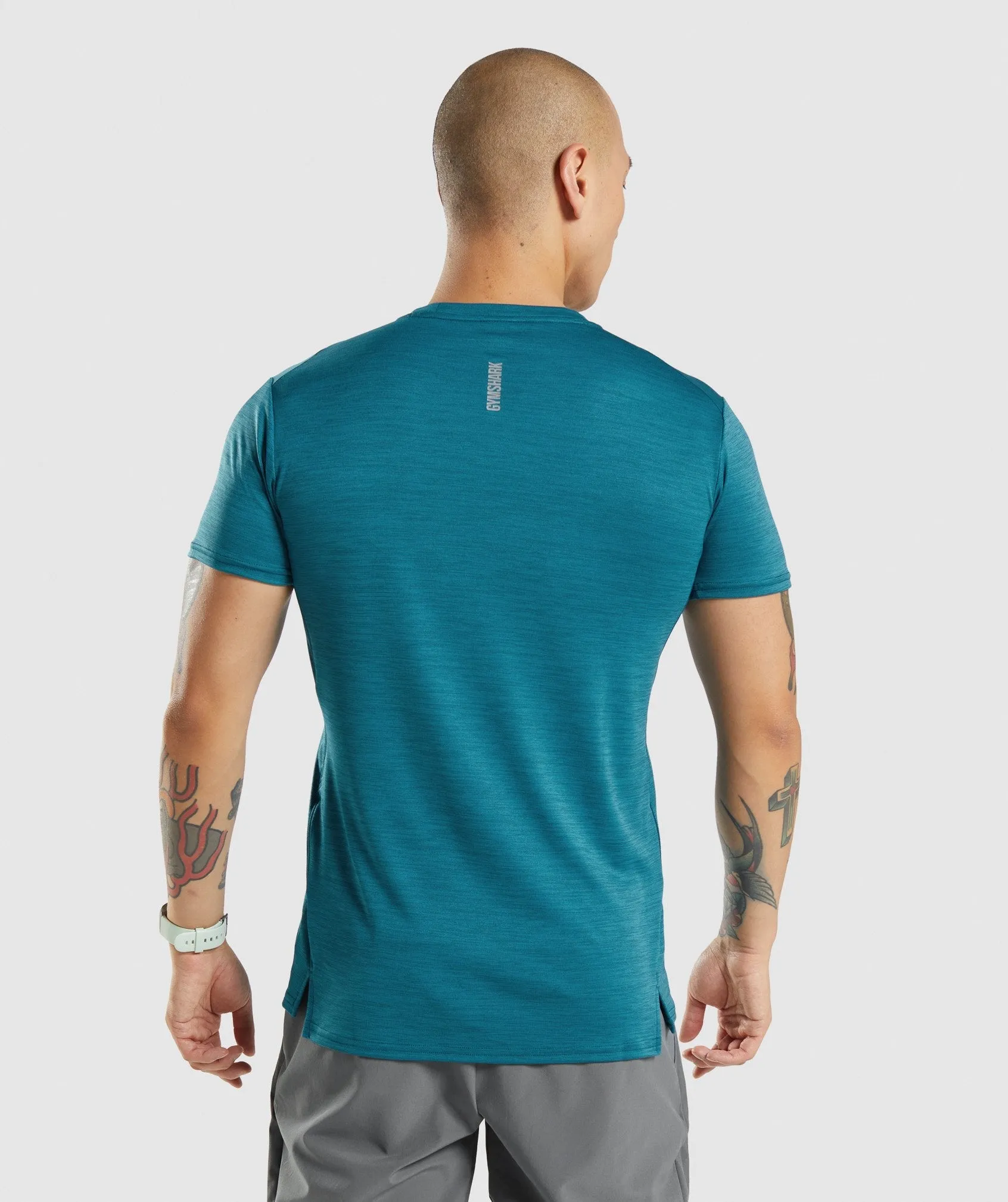Gymshark Speed T-Shirt - Teal/Teal Marl sold by Gymshark product image thumbnail 2