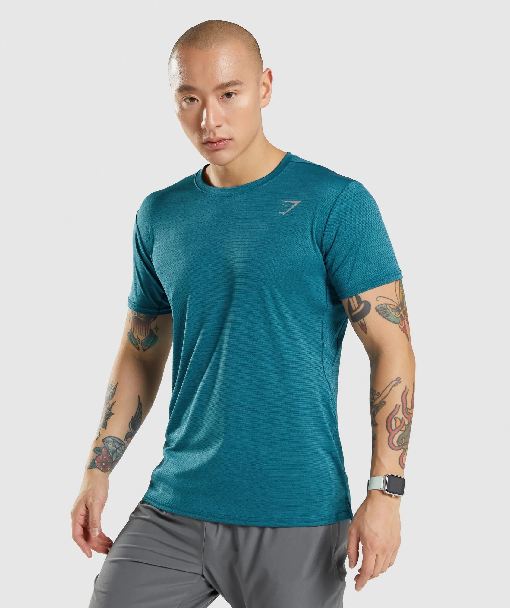 Gymshark Speed T-Shirt - Teal/Teal Marl sold by Gymshark