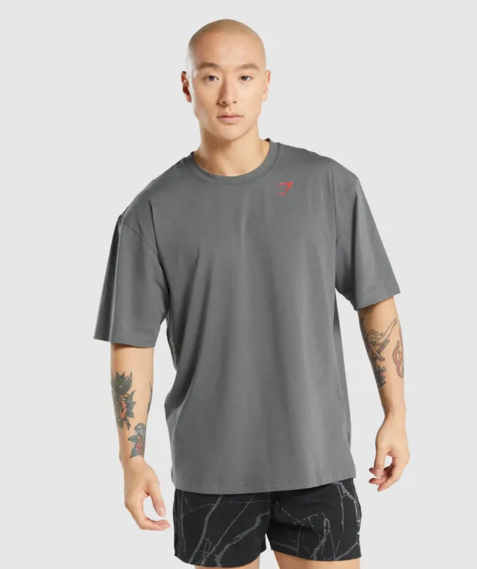 Gymshark Power T-Shirt - Charcoal Grey sold by Gymshark