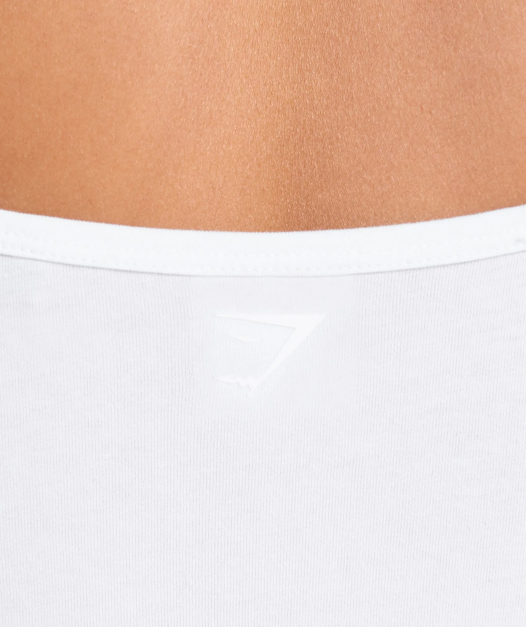 Gymshark Cotton Cami Tank - White sold by Gymshark product image thumbnail 5