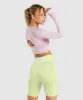 Gymshark Flex Sports Long Sleeve Crop Top - Light Purple Marl sold by Gymshark