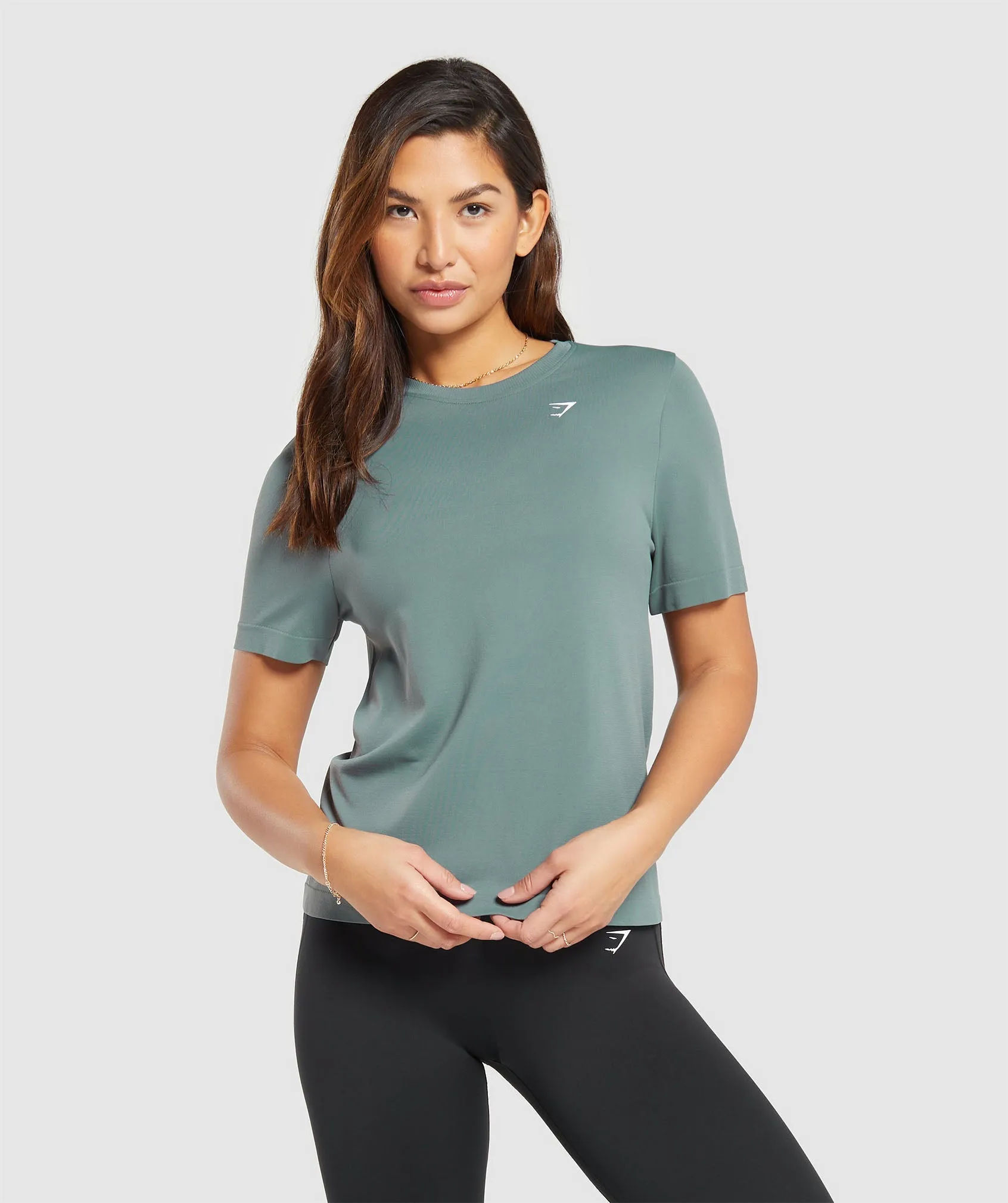 Gymshark Everyday Seamless T-Shirt - Cargo Teal sold by Gymshark