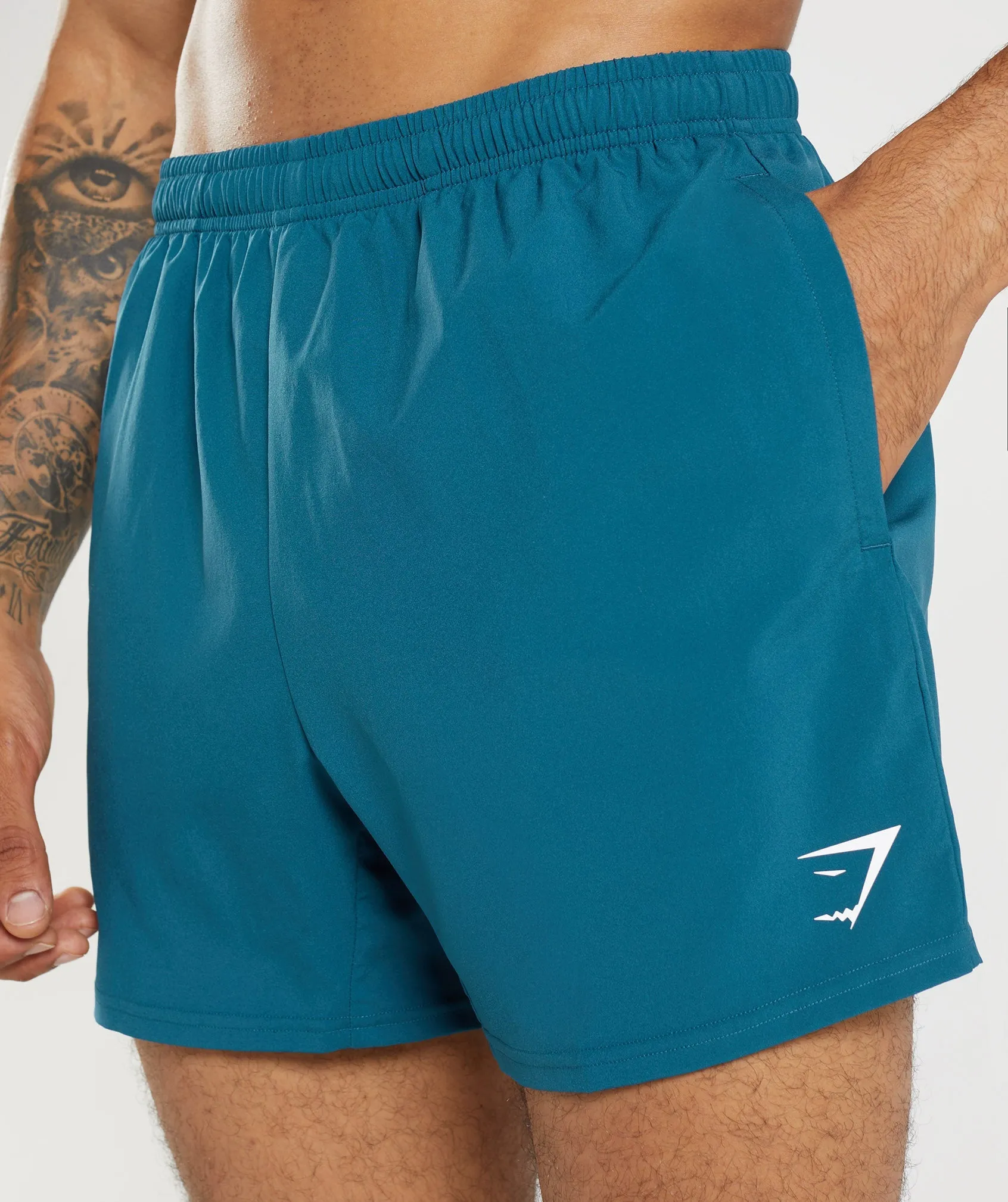 Gymshark Arrival 5" Shorts - Atlantic Blue sold by Gymshark product image thumbnail 3
