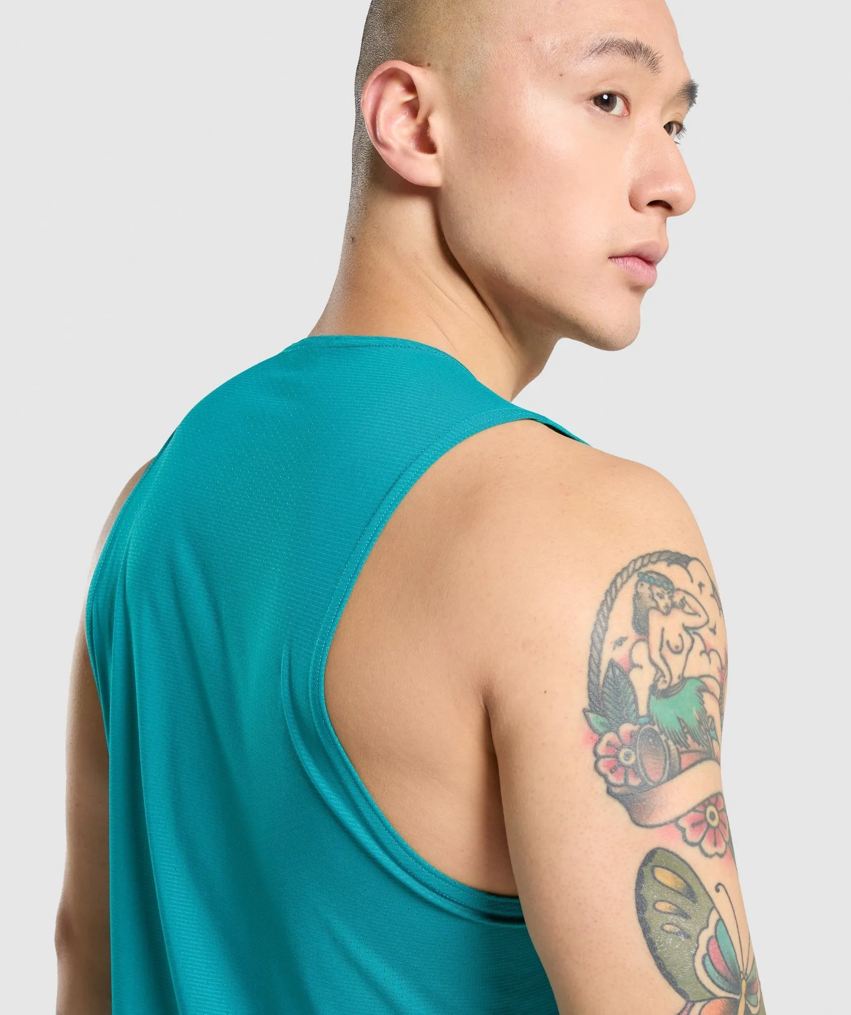 Gymshark Arrival Tank - Teal sold by Gymshark product image thumbnail 5