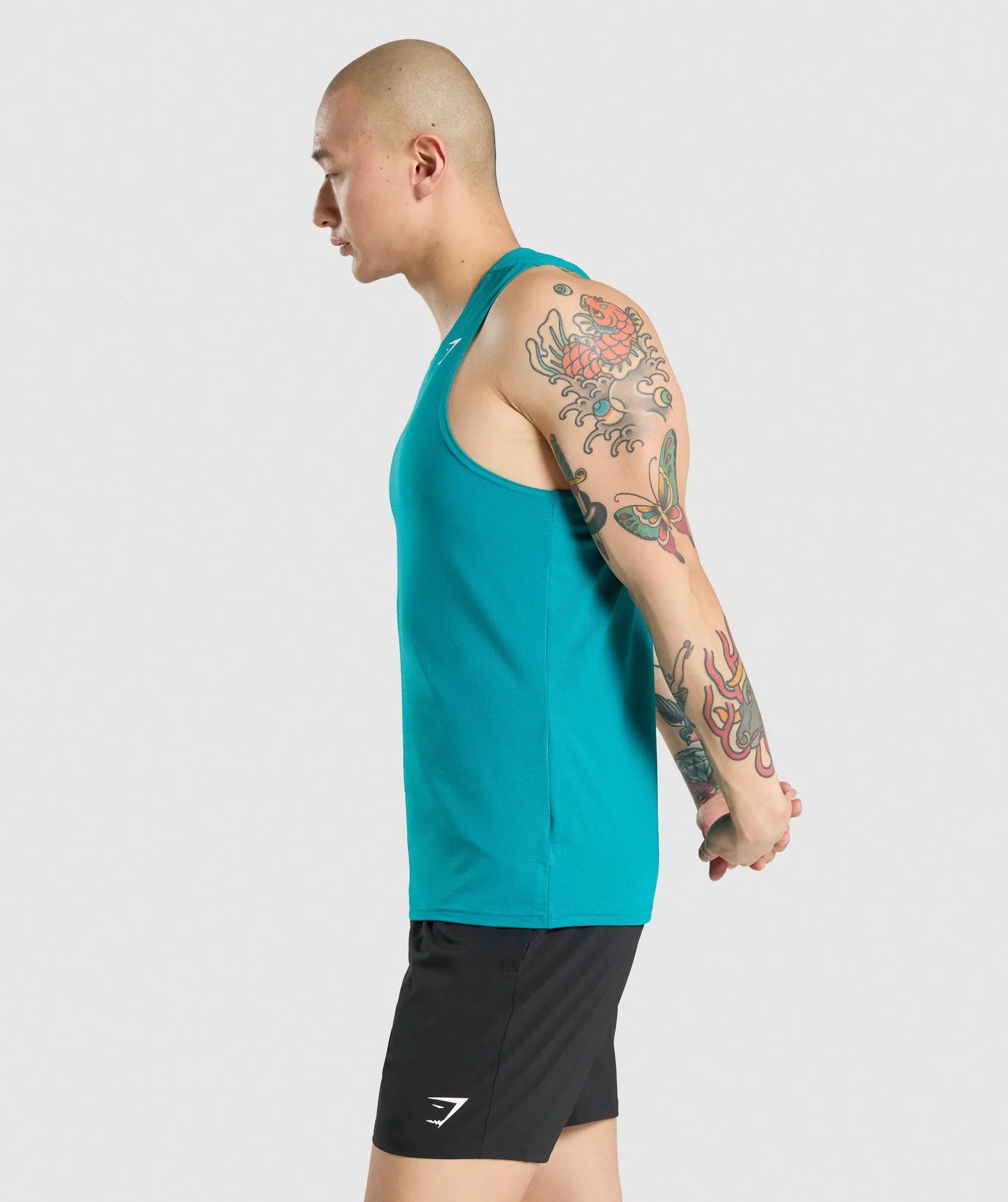 Gymshark Arrival Tank - Teal sold by Gymshark product image thumbnail 3