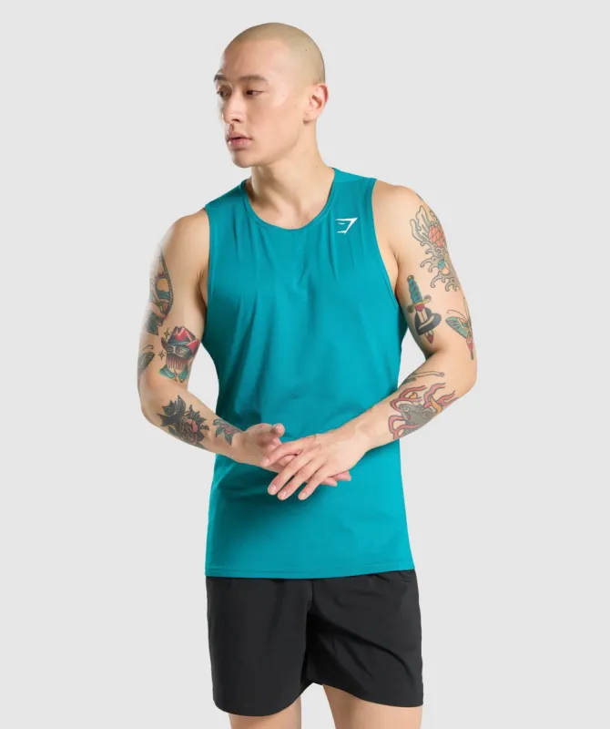Gymshark Arrival Tank - Teal sold by Gymshark
