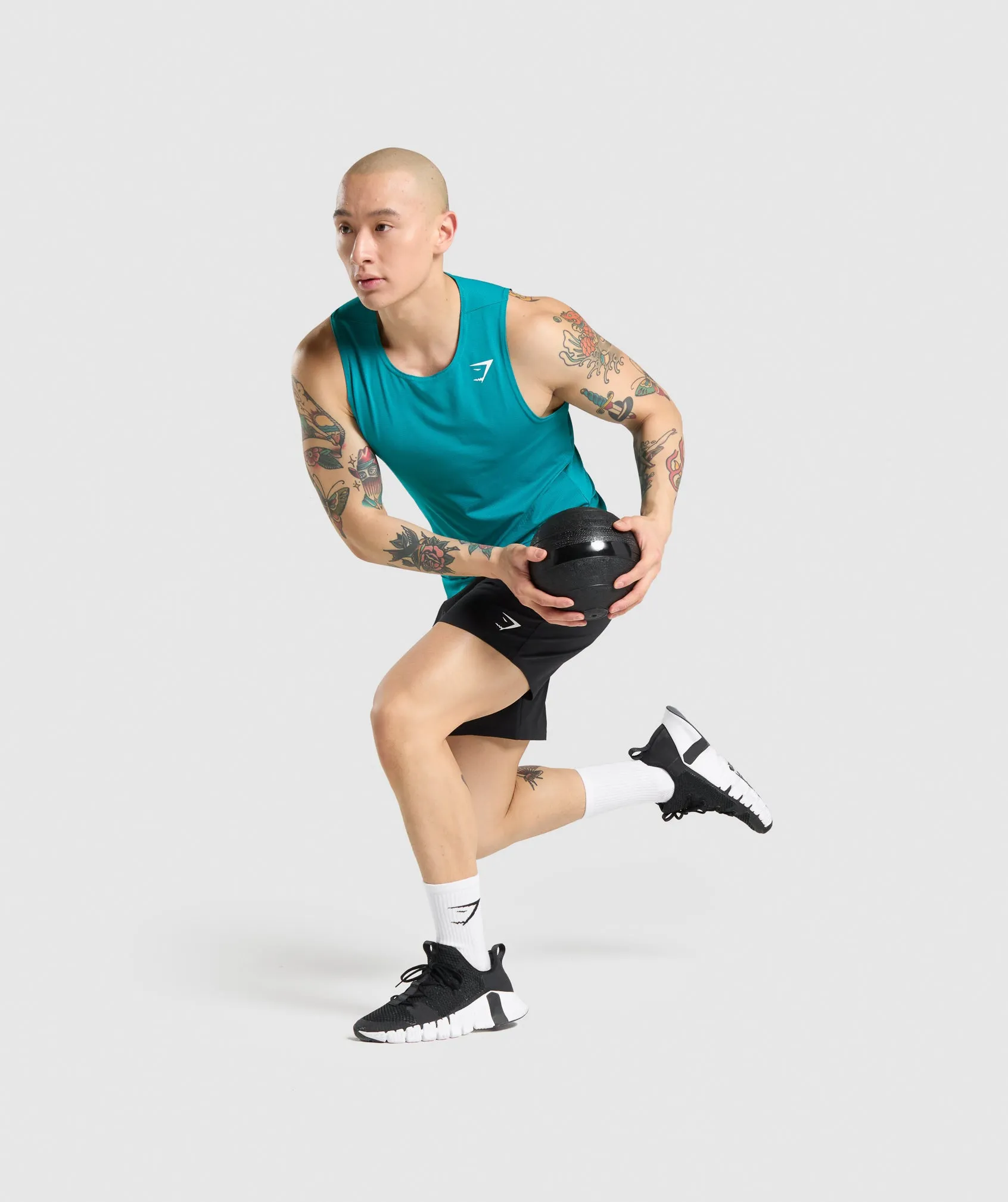 Gymshark Arrival Tank - Teal sold by Gymshark product image thumbnail 4