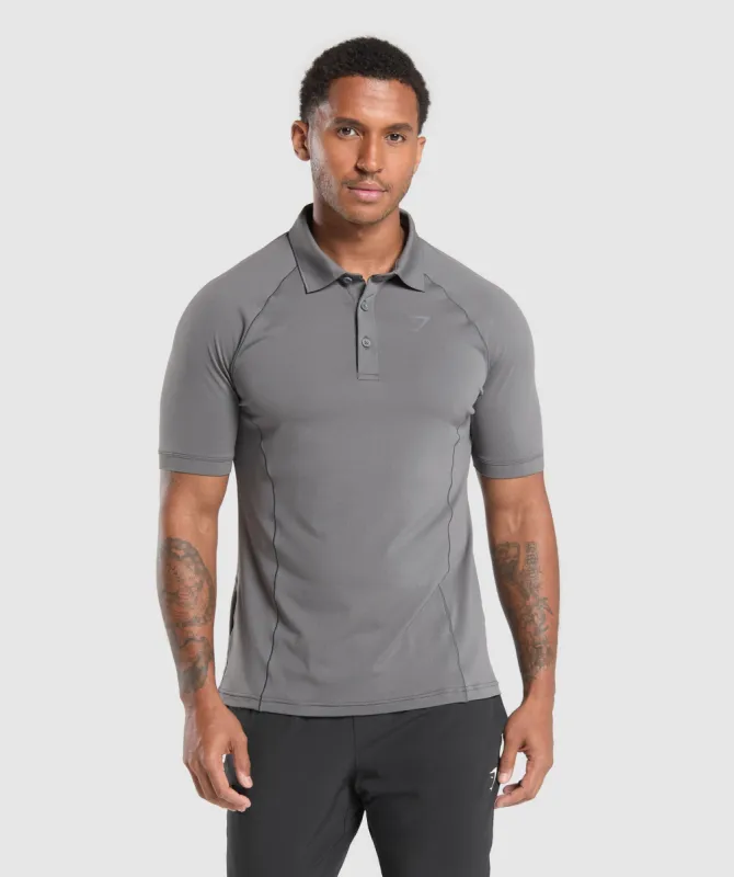 Gymshark Performance Polo Shirt - Pitch Grey made by Gymshark