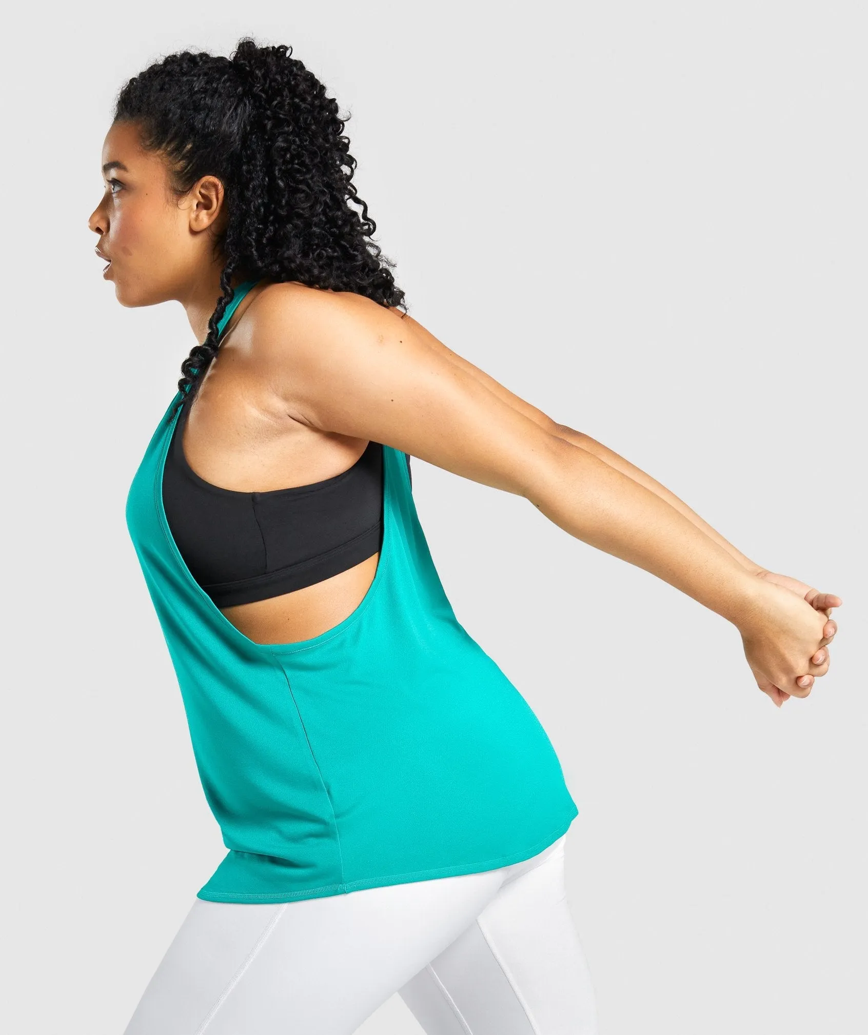 Gymshark Pulse Drop Arm Tank - Green sold by Gymshark product image thumbnail 3