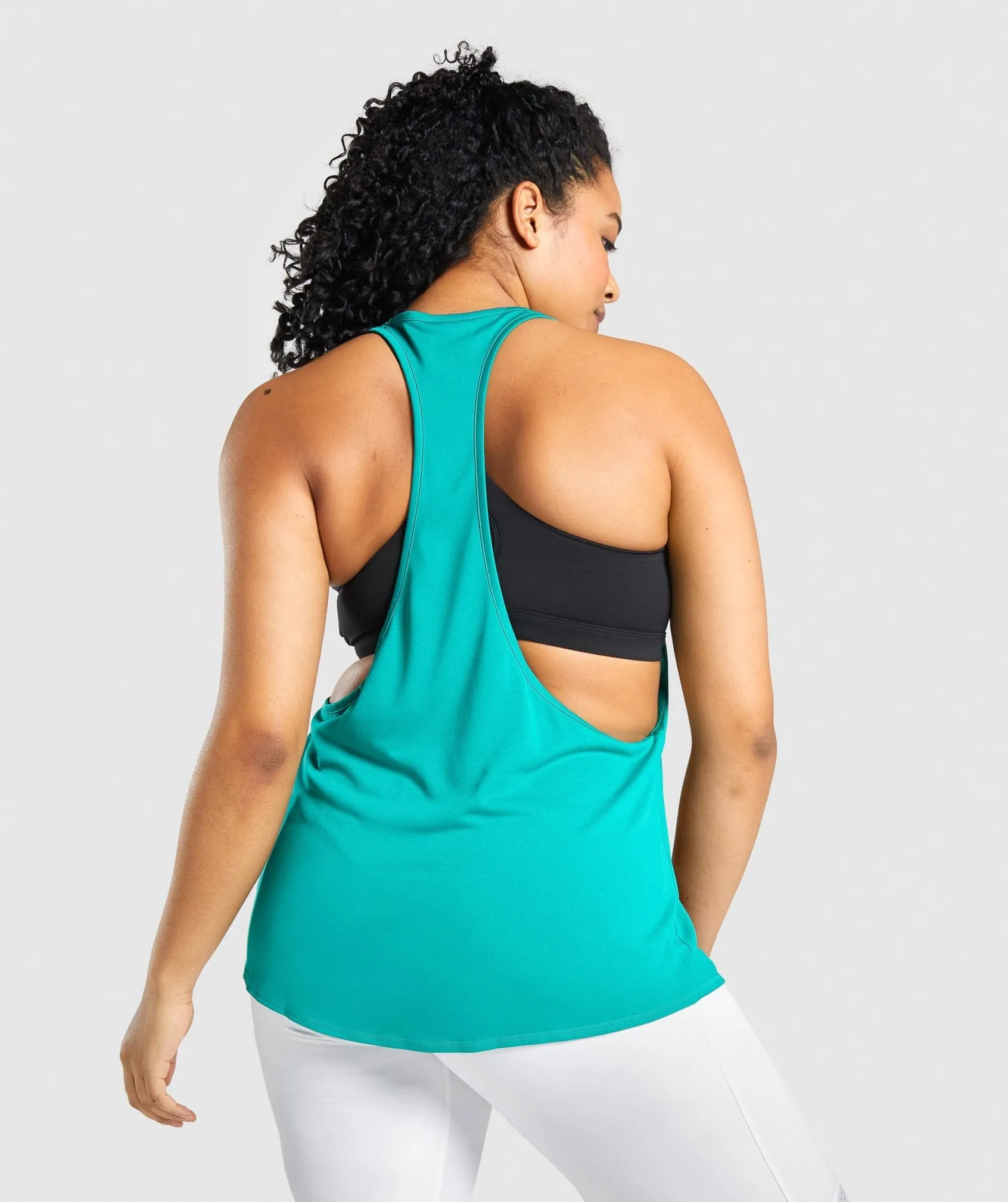 Gymshark Pulse Drop Arm Tank - Green sold by Gymshark product image thumbnail 2