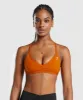 Gymshark Minimal Sports Bra - Charred Orange sold by Gymshark