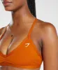 Gymshark Minimal Sports Bra - Charred Orange sold by Gymshark