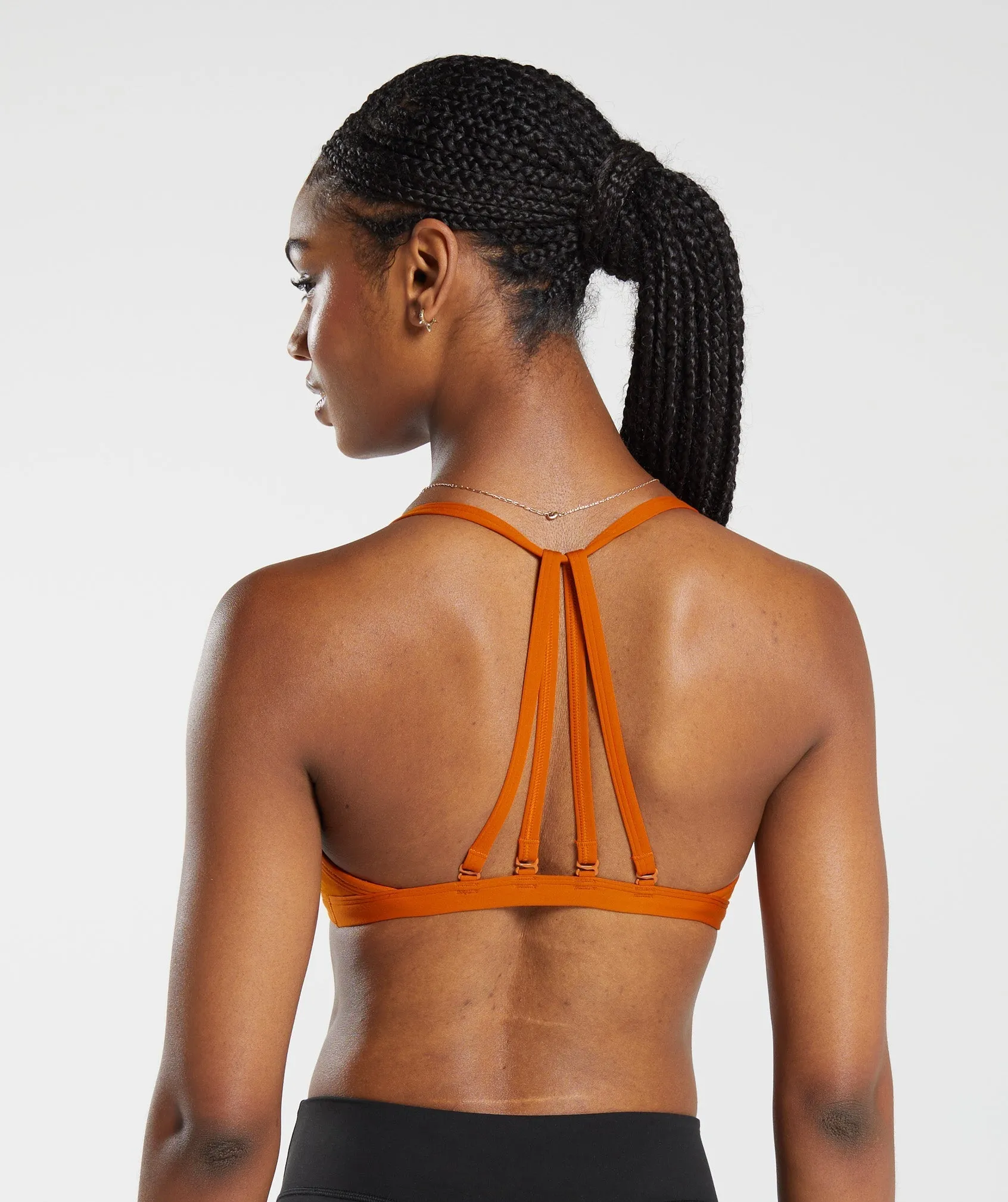 Gymshark Minimal Sports Bra - Charred Orange sold by Gymshark product image thumbnail 2