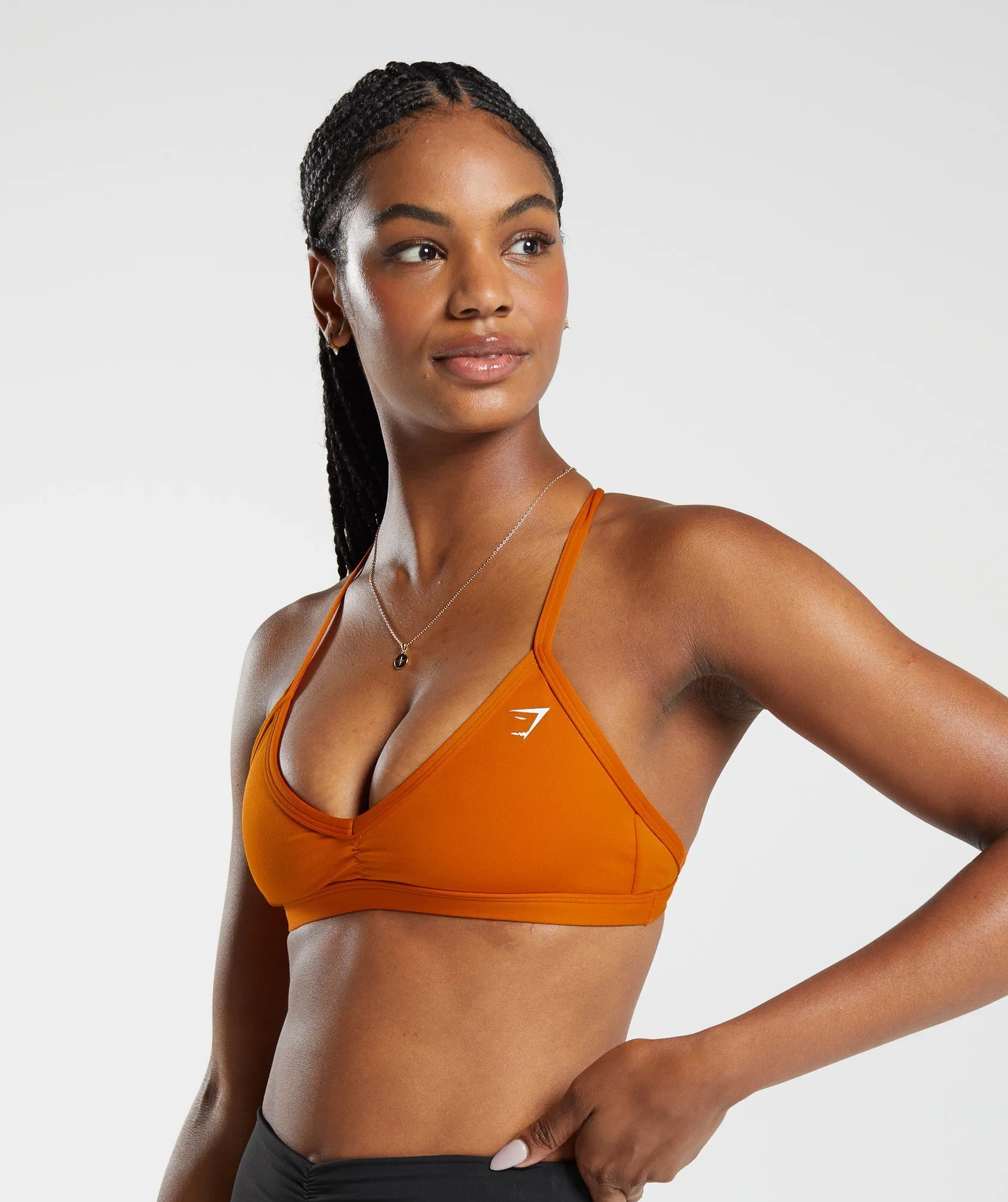 Gymshark Minimal Sports Bra - Charred Orange sold by Gymshark product image thumbnail 3