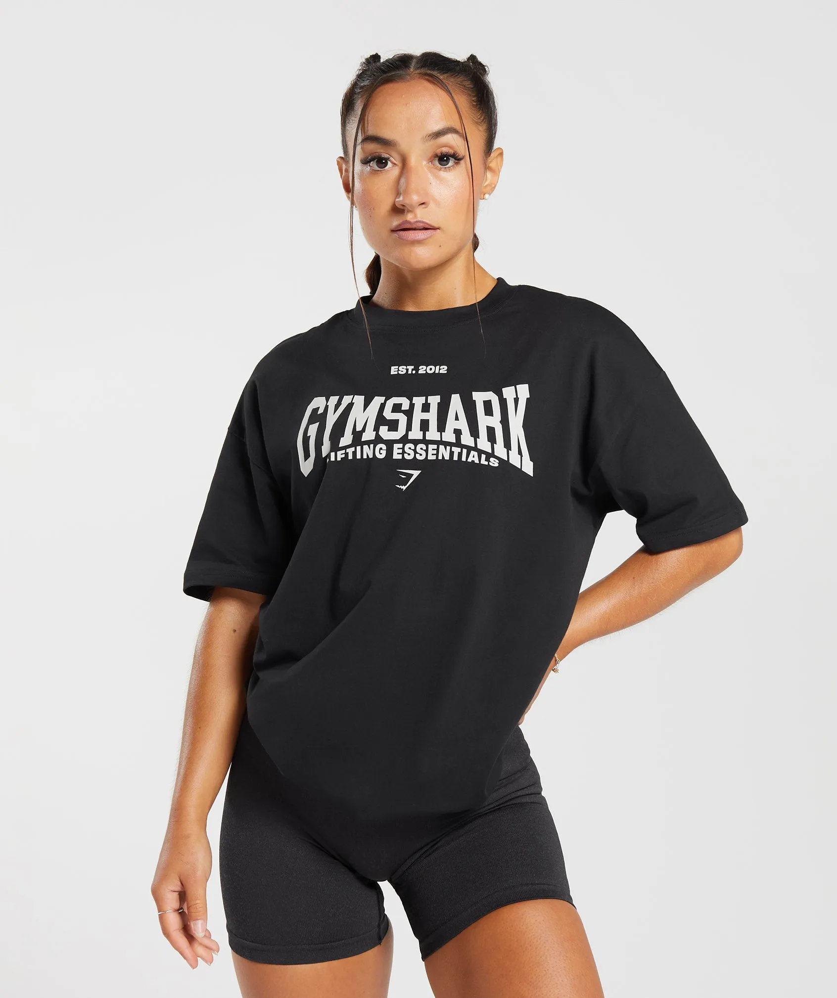 Gymshark Lifting Essentials Oversized T-shirt - Black sold by Gymshark