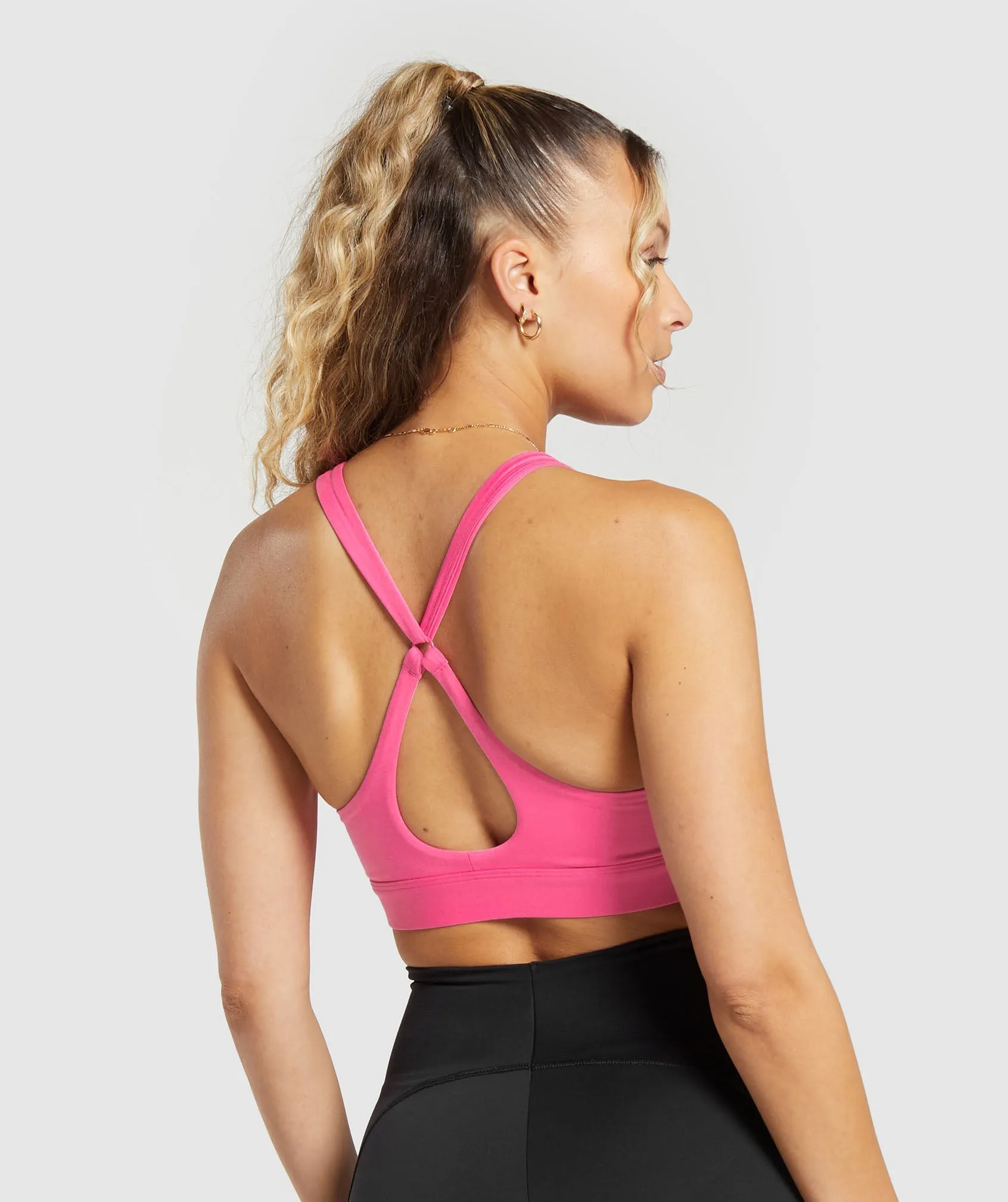 Gymshark Peek A Boo Sports Bra - Fetch Pink sold by Gymshark product image thumbnail 2