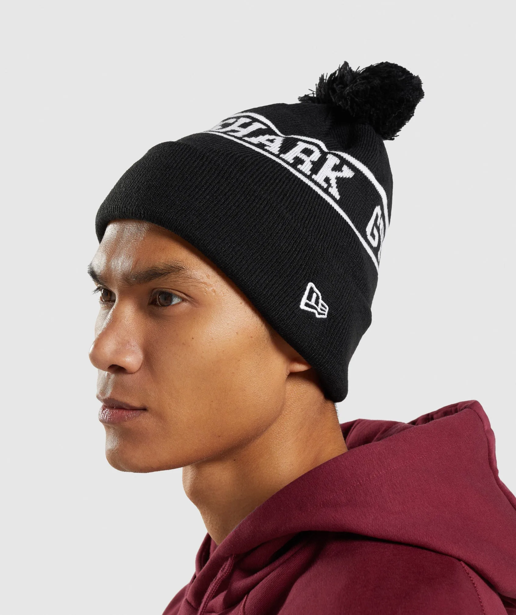 Gymshark New Era Tab Beanie - Black sold by Gymshark product image thumbnail 2