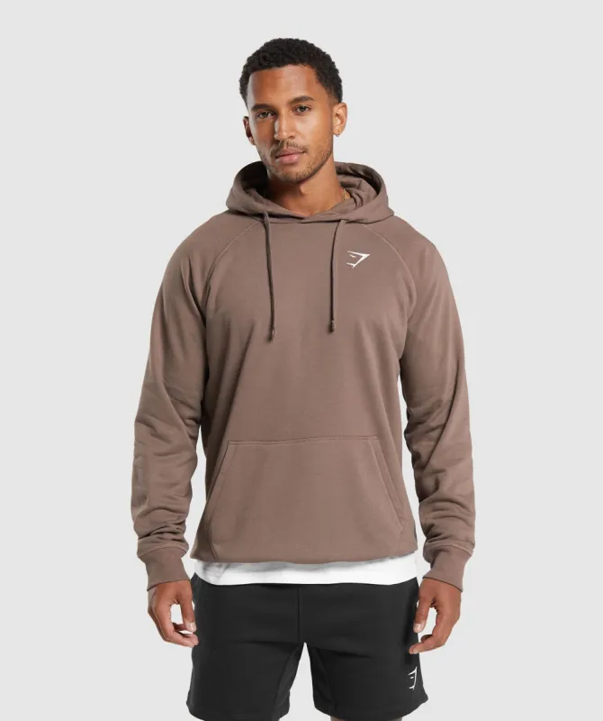 Gymshark Crest Hoodie - Truffle Brown sold by Gymshark