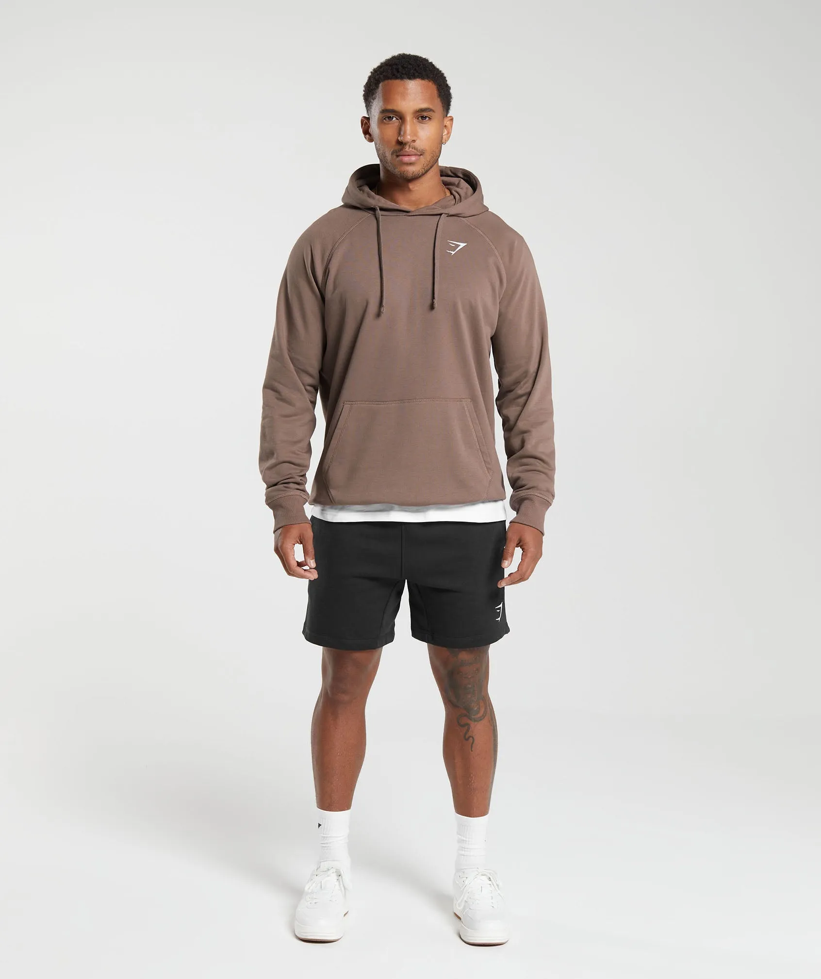 Gymshark Crest Hoodie - Truffle Brown sold by Gymshark product image thumbnail 4
