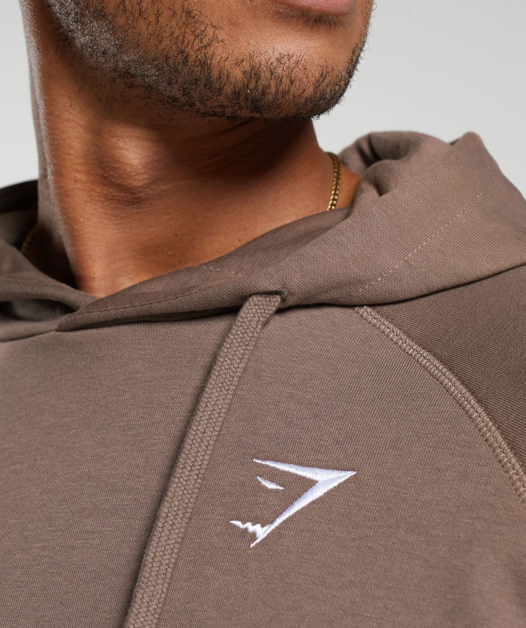 Gymshark Crest Hoodie - Truffle Brown sold by Gymshark product image thumbnail 5