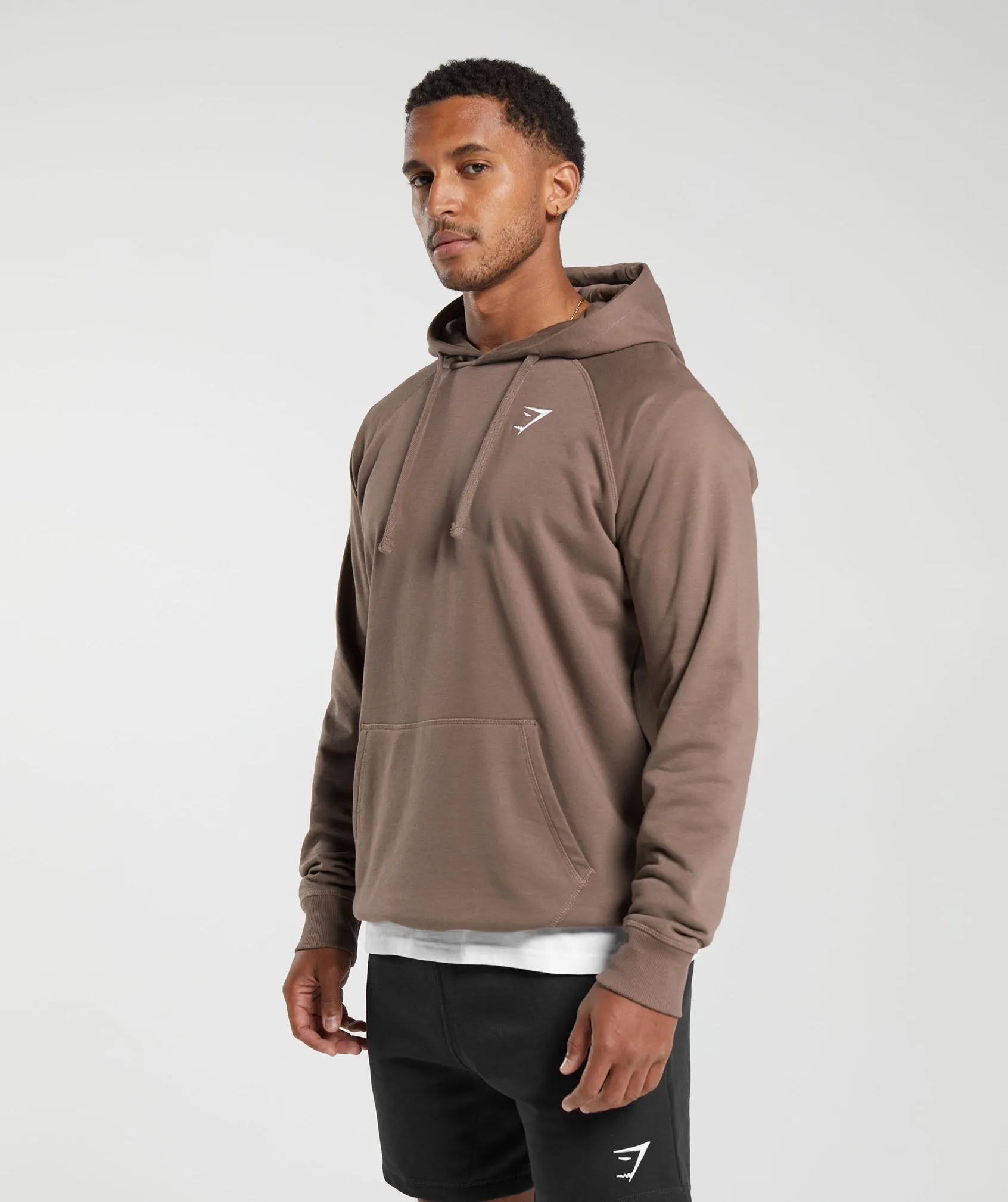 Gymshark Crest Hoodie - Truffle Brown sold by Gymshark product image thumbnail 3